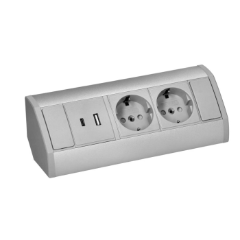 GNIAZDO MEBLOWE 2xUSB ORNO OR-GM-9039(GS)/G